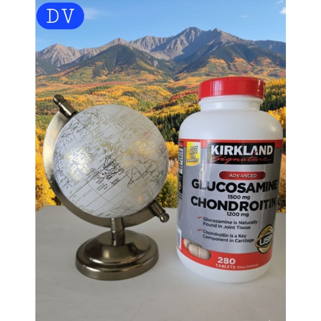 Kirkland Signature Joint Health Glucosamine HCl 1500 mg & Chondroitin Sulfate 1200 mg, Contains 220 