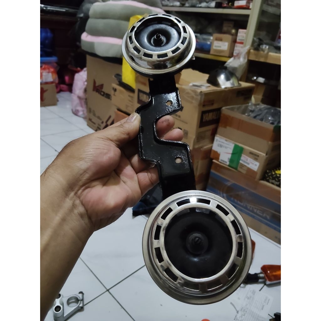 KLAKSON HORN SET BREKET RX KING NEW RX KING MUDA ORIGINAL SEKEN UNIT 2003