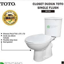 CLOSET DUDUK TOTO/ KLOSET TOTO/ MONOBLOCK TOTO CW 53 J/ CW53J ORIGINAL (free PACKING KAYU)