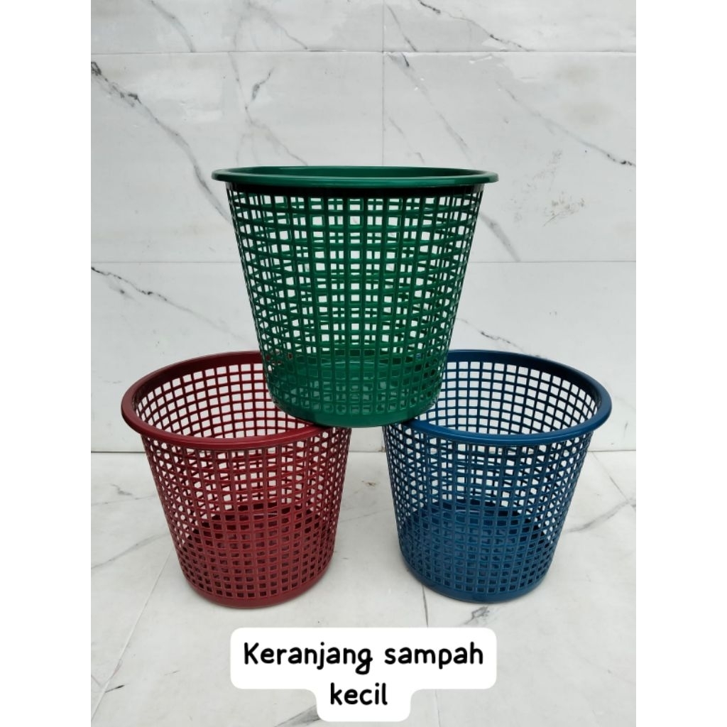 Keranjang Sampah Kecil/bak sampah plastik kecil – Praktis & Tahan Lama (Ukuran ±25 cm x 23 cm)