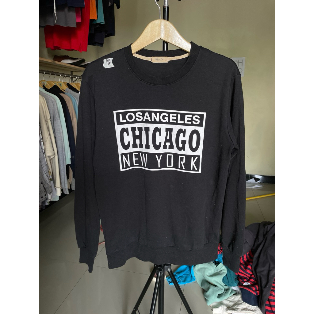 CREWNECK SECOND WARNA HITAM