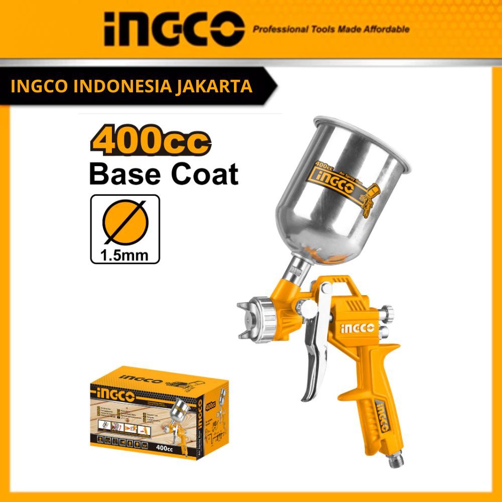 INGCO ASG4041 - SPRAY GUN INGCO TABUNG ATAS / ALAT SEMPROT CAT KUALITAS GERMAN / GUN CAT / SPEED CAT