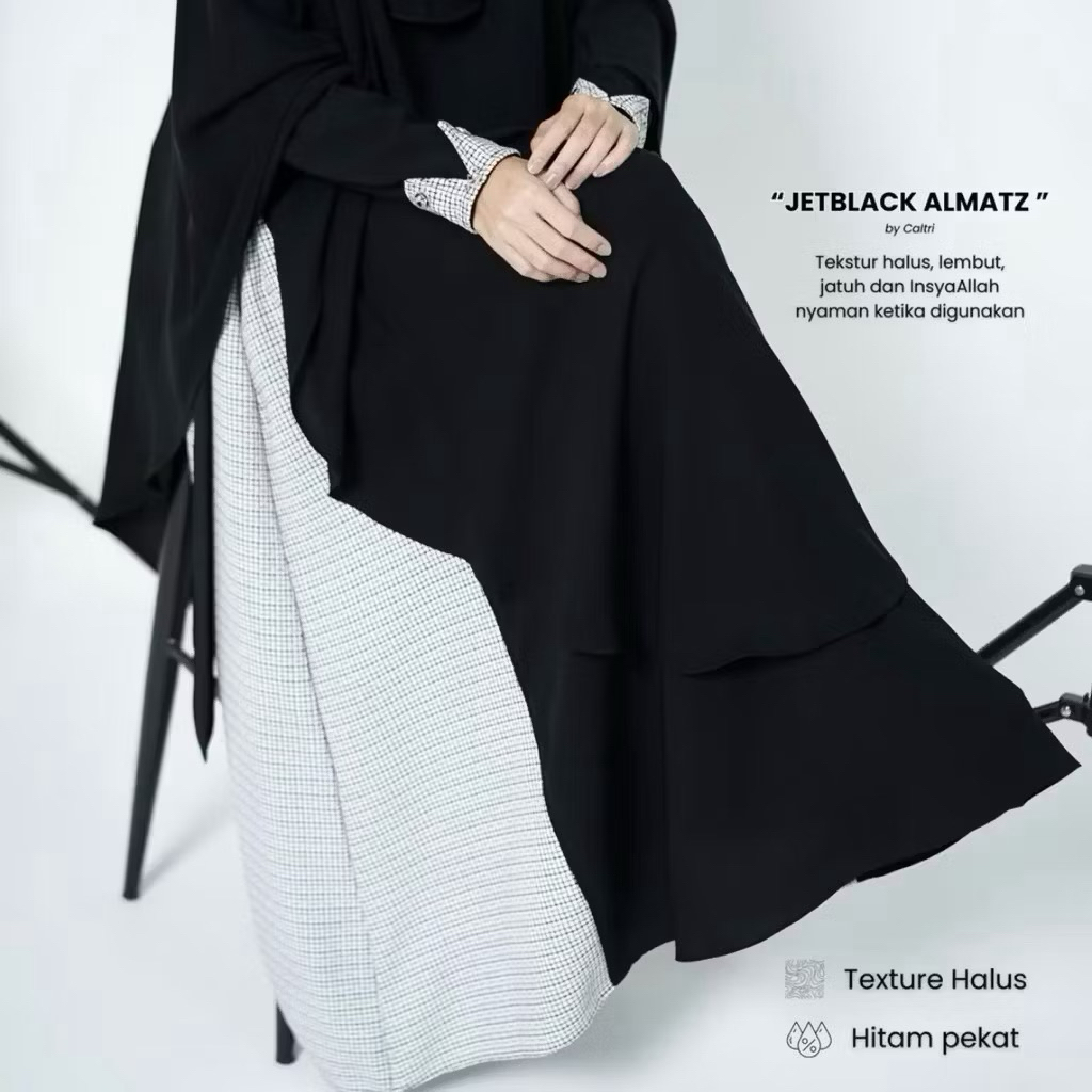 PRELOVED - Set Lateefa Abaya XXL french Khimar jumbo