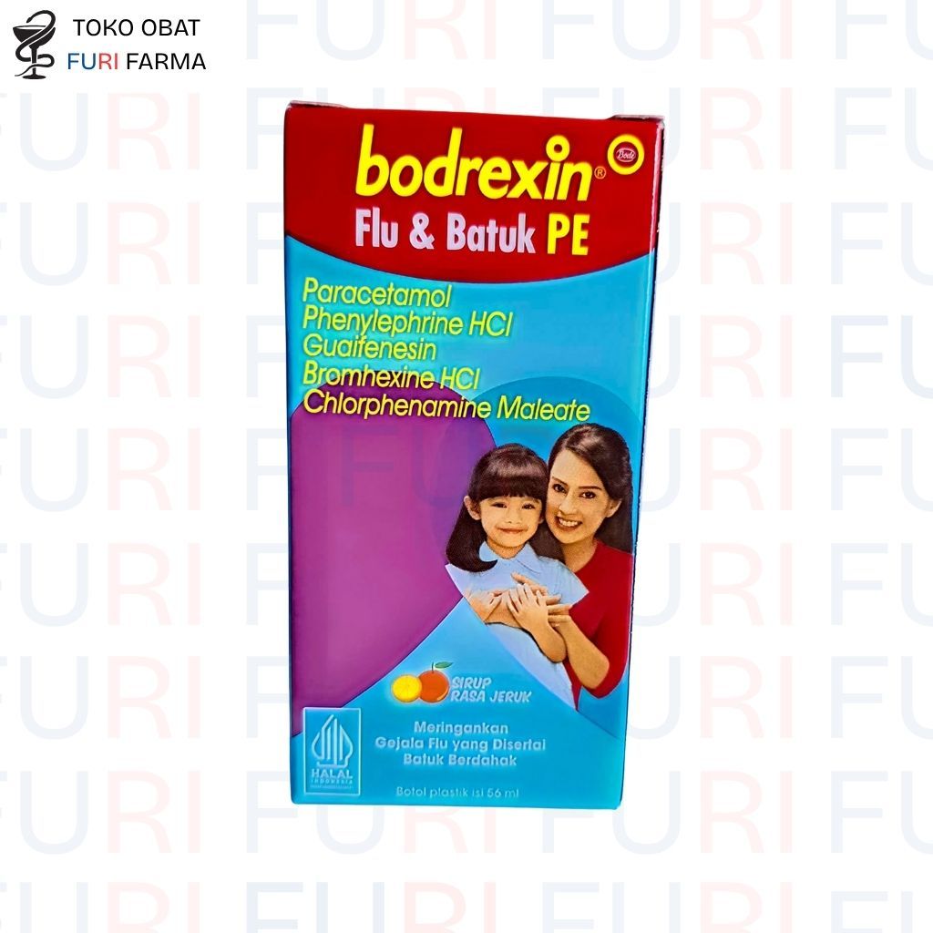 Bodrexin Flu & Batuk PE Sirup | Meredakan Flu, Pilek, dan Batuk pada Anak