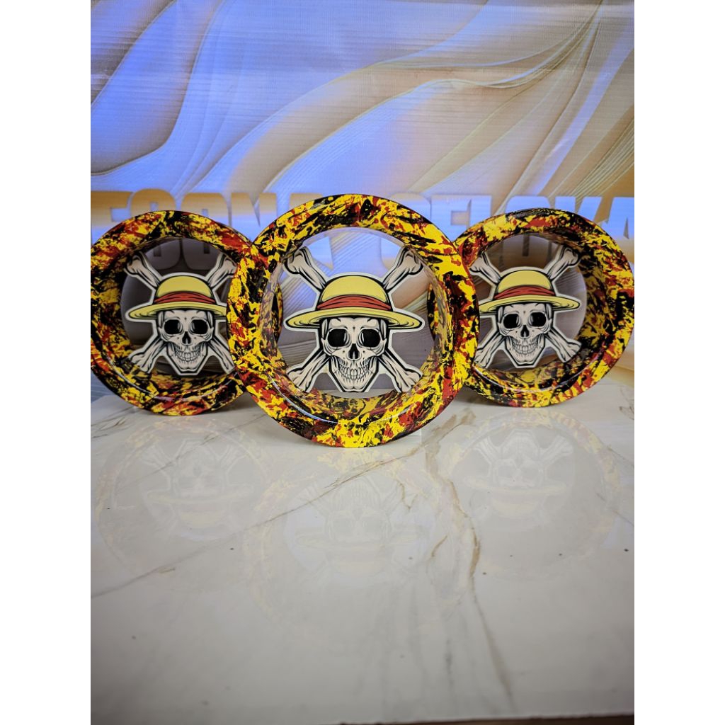 Gulungan Kenur layangan Motif keren 4 inch Tebal Sedang 3mm /Model one piece /Murah Kuat Awet/Motif 