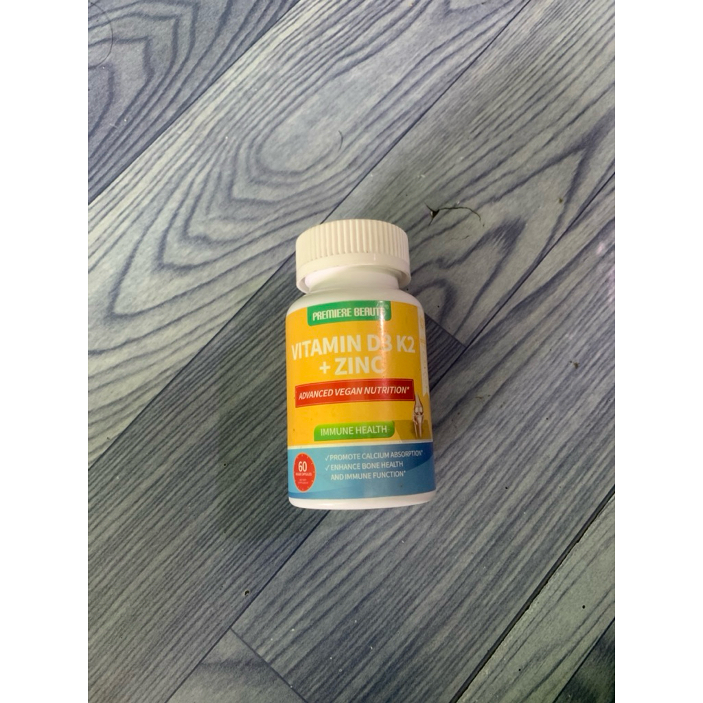 Vitamin D3 K2 + Zinc Lengkap Vegan Nutrition