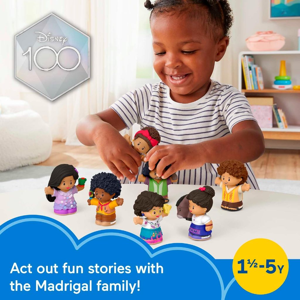 Fisher-Price Little People Toddler Toy Disney Encanto Figure Set, 7 Characters for Preschool Pretend