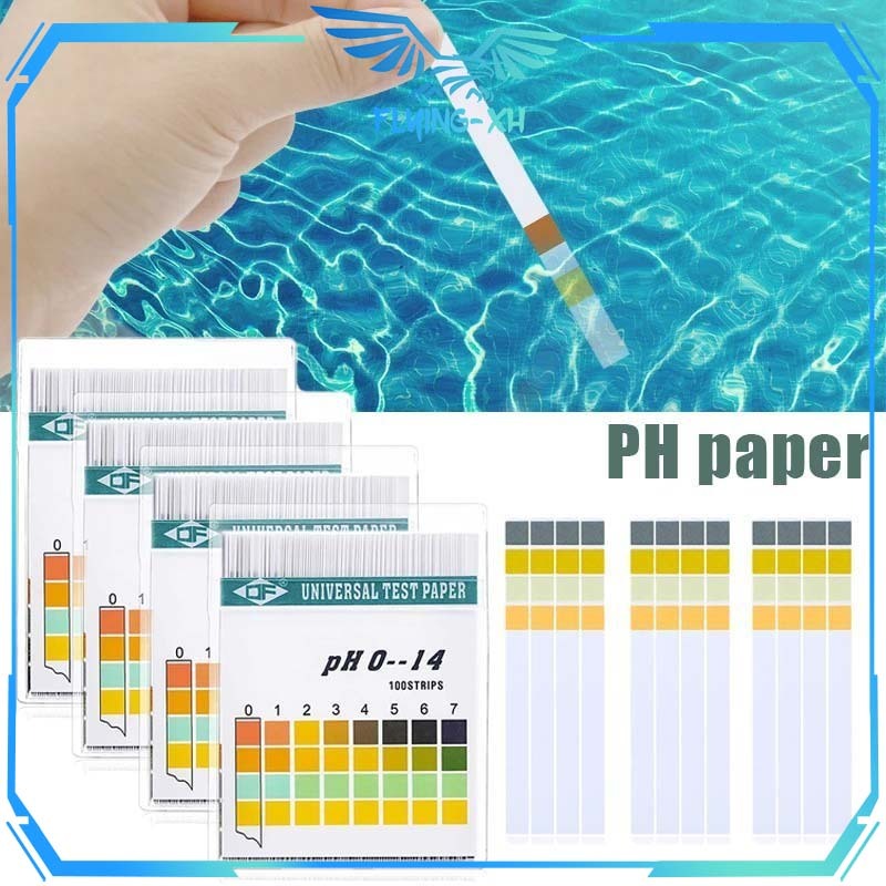 Kertas Lakmus PH Air 100pcs Kertas PH Lakmus 0-14 Test PH Paper PH Kertas Lakmus