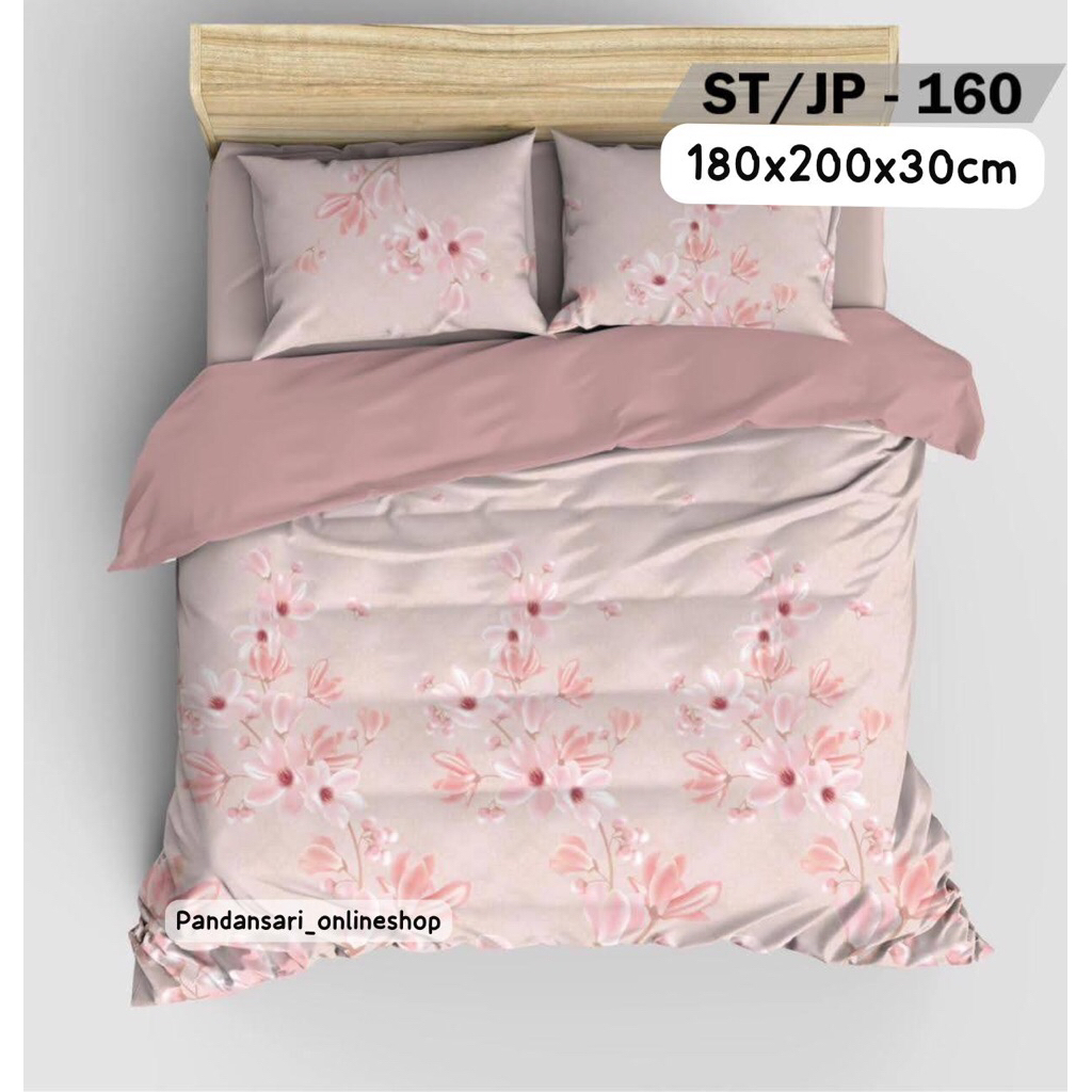 SPREI KATUN JEPANG PREMIUM 180 x200 x30cm