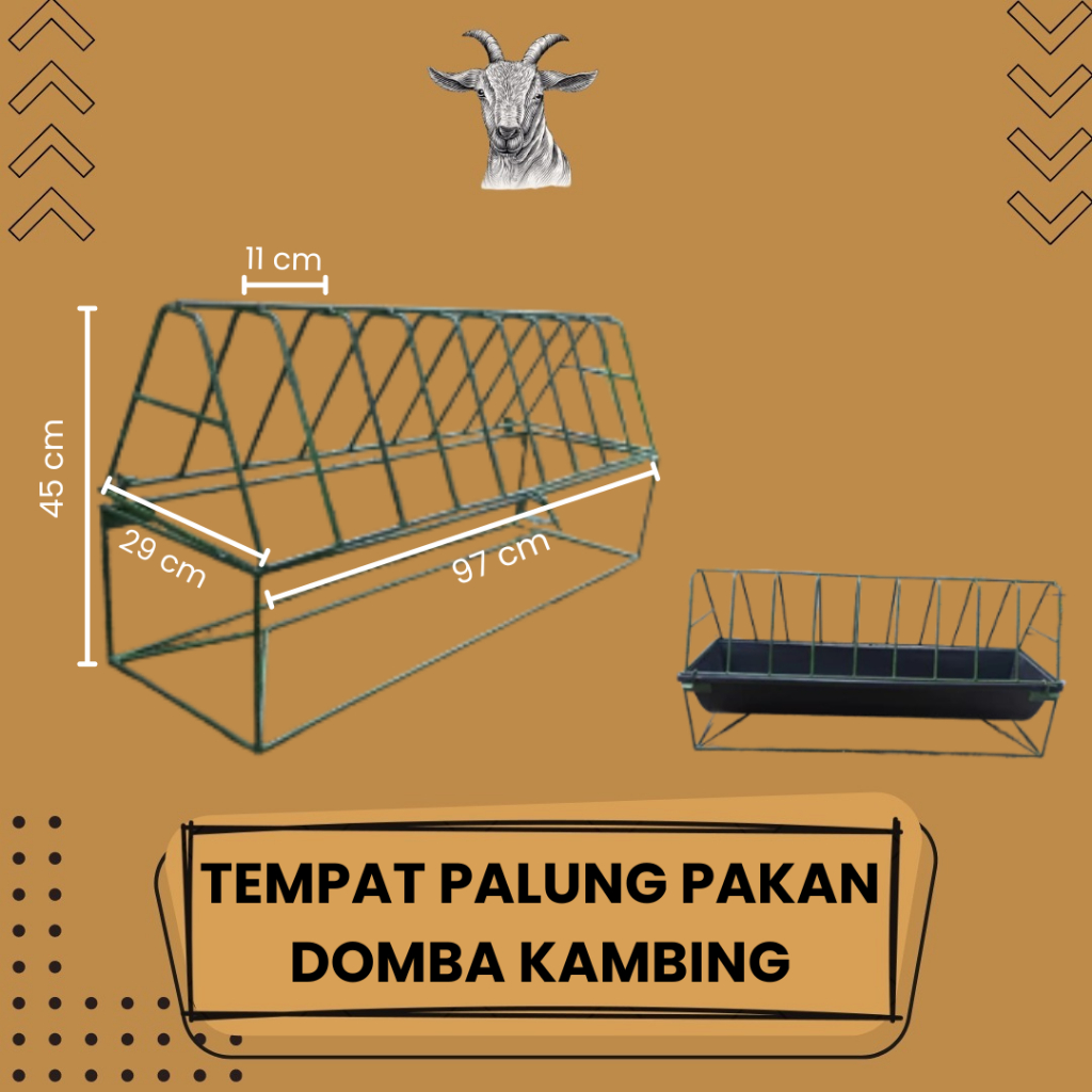 Tempat Palung Pakan Ternak Kambing Domba Komplit