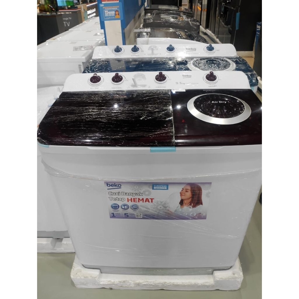MESIN CUCI BEKO 9.5 KG WTTA9504W MESIN CUCI SEMI OTOMATIS WTTA 9504 W