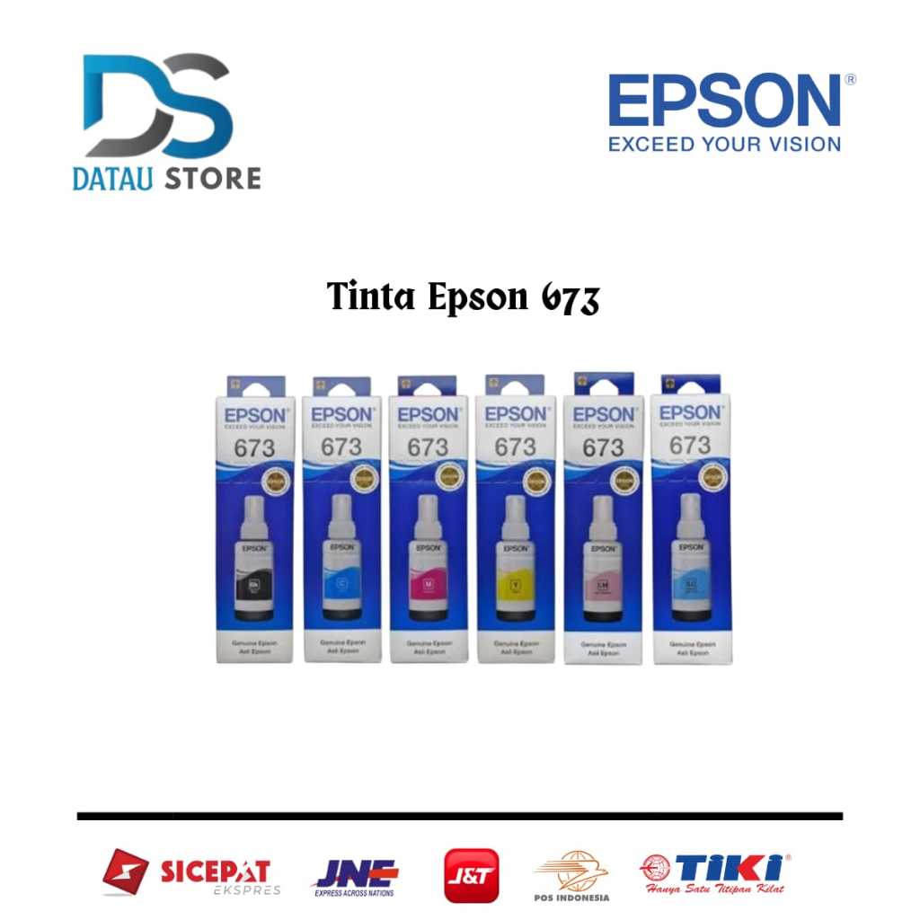 TINTA ESPON 673 Epson L800 - Epson L805 - Epson L850 - Epson L1800