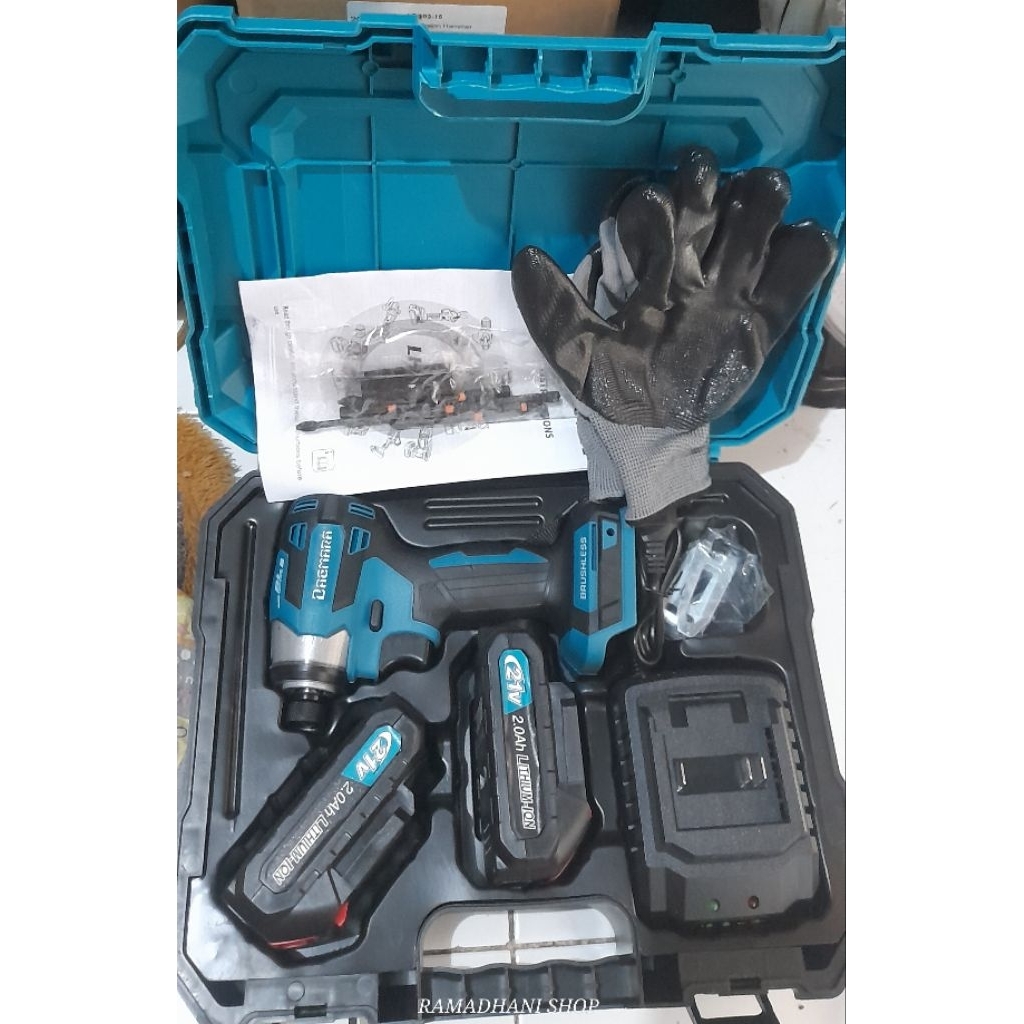 impact driver  cordless BRUSHLESS DAGMARA BATERAI LXT