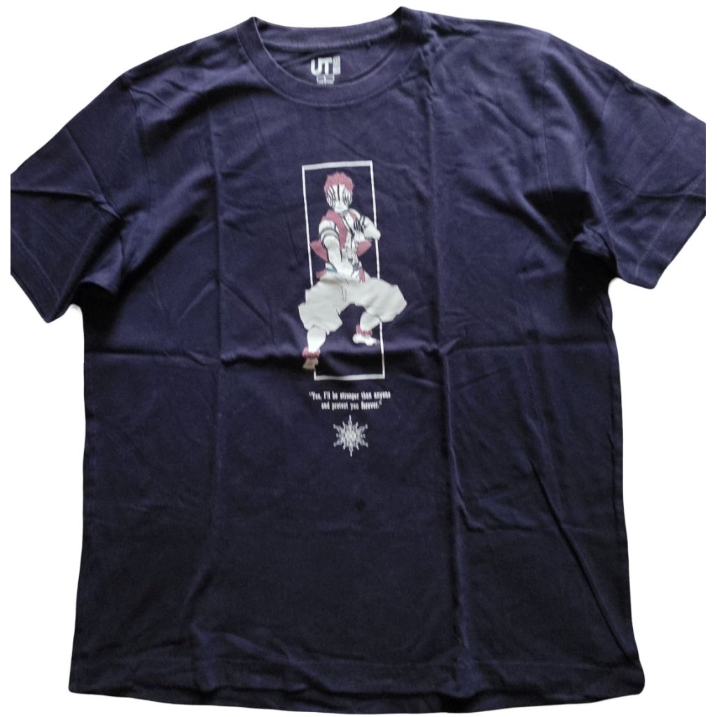 Kaos Uniqlo UT x Demon Slayer Akaza Size L