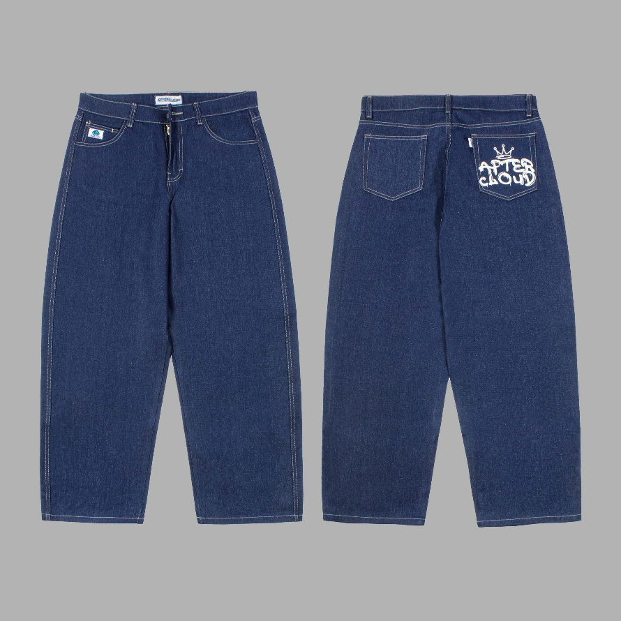 AFTERCLOUD - BAGGY DENIM - OREGON KING - BLUE - BLACK - BLUE BLACK