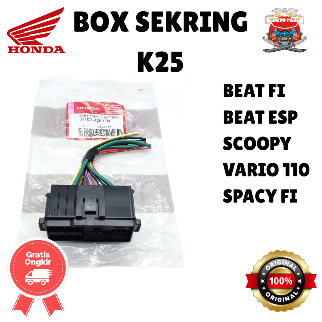 ASLI ORIGINAL BOX SEKRING HONDA AHM K25 BEAT FI ESP SCOOPY SPACY FI VARIO 110