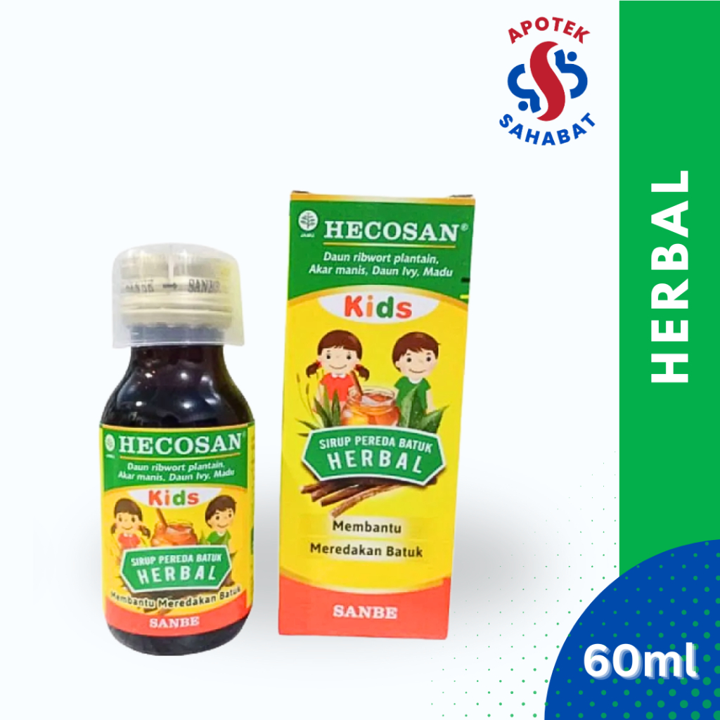 Hecosan Kids Herbal Syrup 60 Ml & Hecosan Syrup 120 Ml