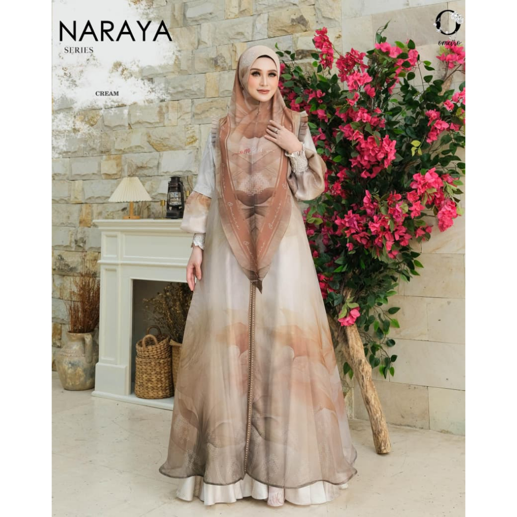 NARAYA SERIES BY OMEIRO ADDICT / GAMIS SET SYARI TERBARU / GAMIS MEWAH