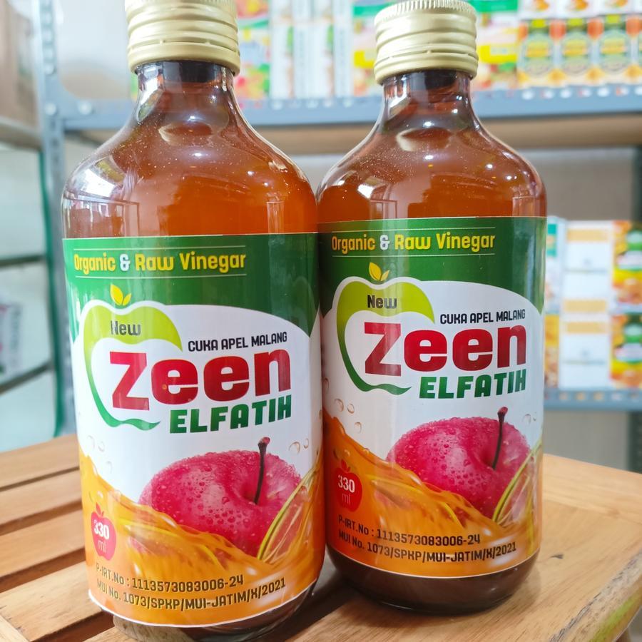 Cuka Apel Murni Zeen elfatih 330 Ml Halal MUI diabet asam lambung apel murni