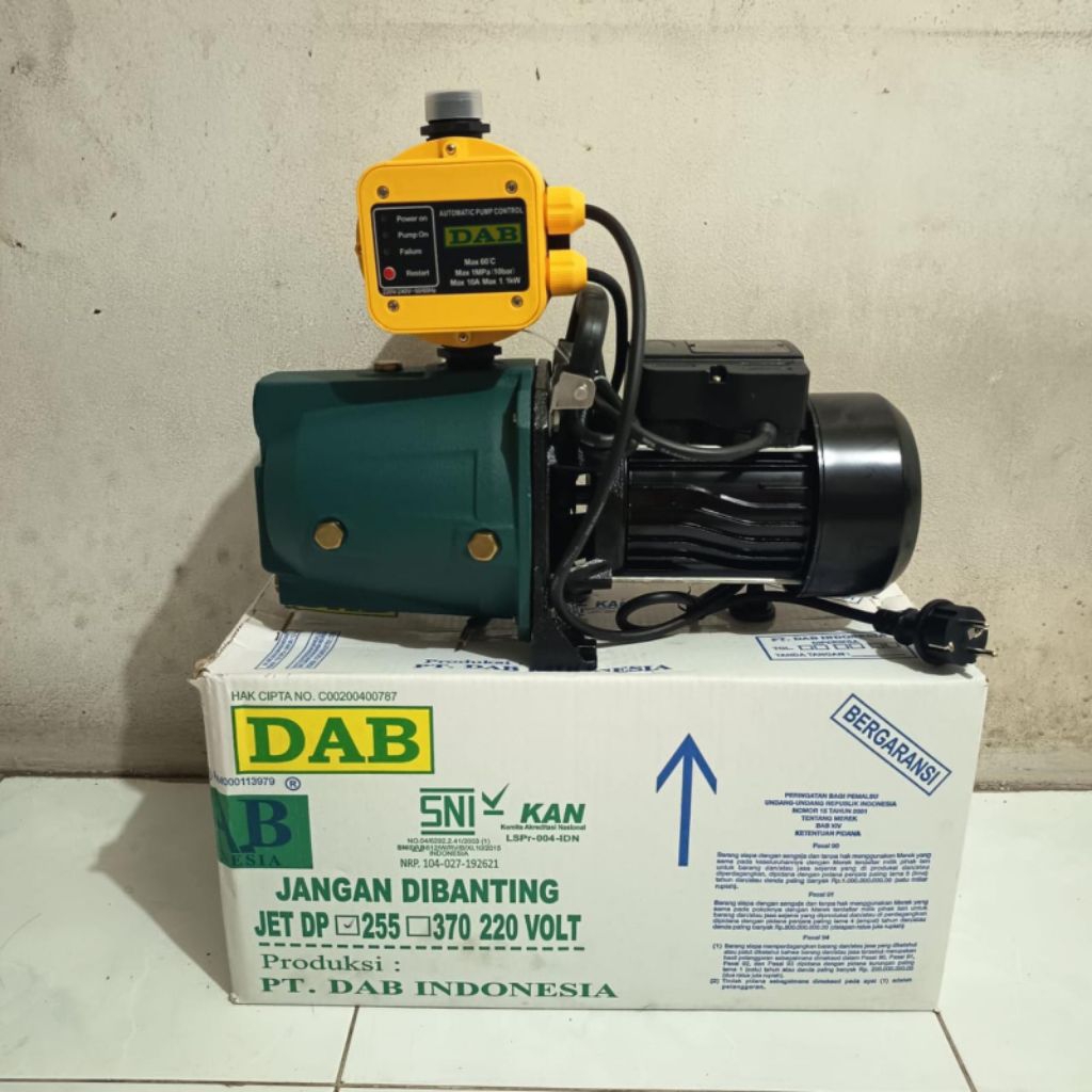 POMPA AIR DAB GARANSI SEMI JET PUMP JET-100 BIT ORIGINAL - Manual