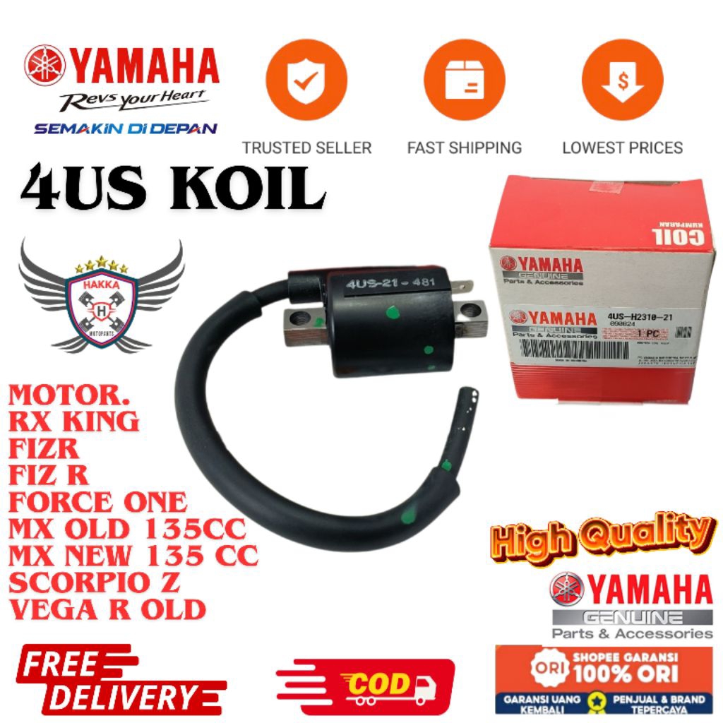 4US ORIGINAL KOIL YAMAHA FIZR,KOIL YAMAHA RX KING, KOIL YAMAHA FIZ R,KOIL YAMAHA FORCE ONE,KOIL YAMA