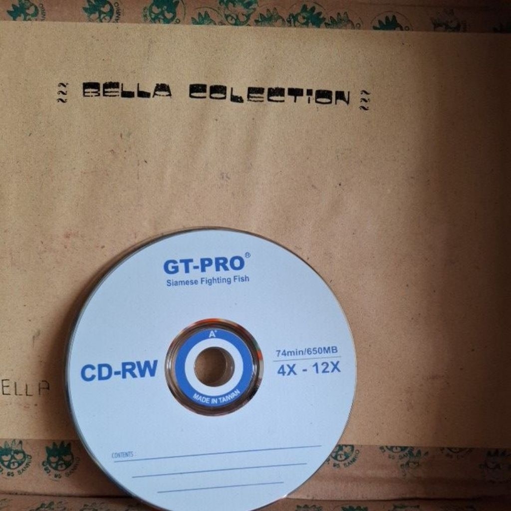 (pcs) CD - RW  GT- PRO siamse Fighting Fish 74min/659MB 4x-12x made in Taiwan.