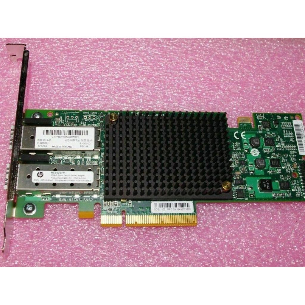 HP HPE NC552SFP 552SFP SFP+ sfp 10gbps 10gb 10Gb 2-port PCI Express x8 lan network card ( BERGARANSI