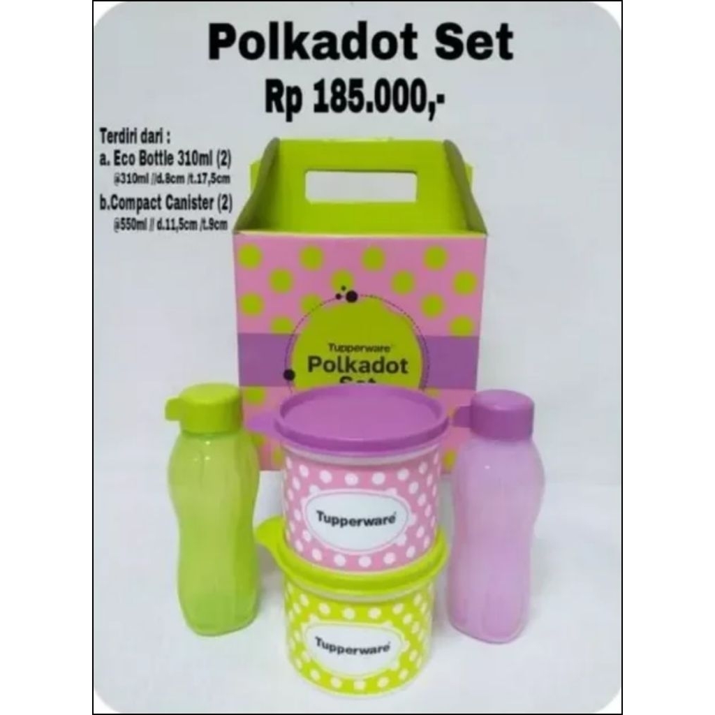 Polkalala Canister/Polkadot canister/mosaic Canister/peach canister/toples ungu/polkadot set/polkado