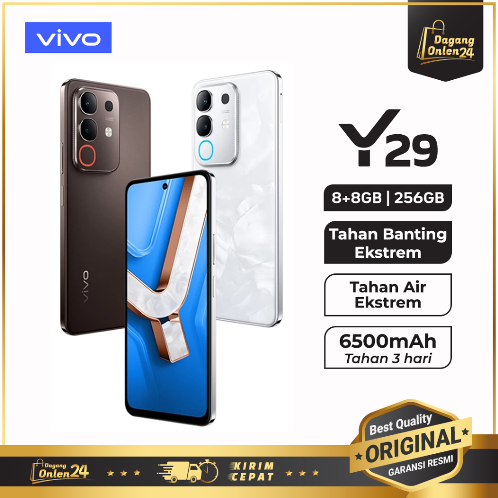 Vivo Y29 ram 6/128GB Handphone 2 Jutaan Terbaik 2025 Android HP Murah Original 100% Garansi Resmi
