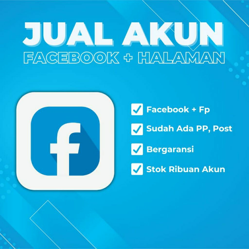 AKUN FACEBOOK +FP/HALAMAN BERGARANSI