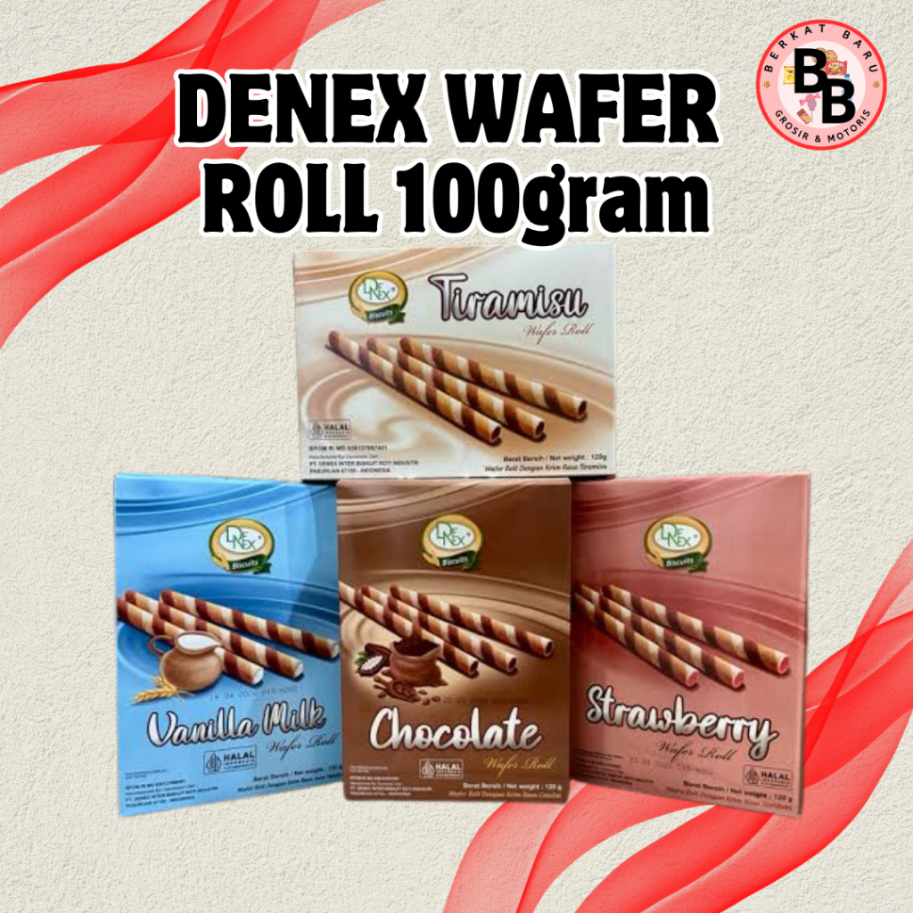 [BB SNACK] DENEX WAFER ROLL 100gram