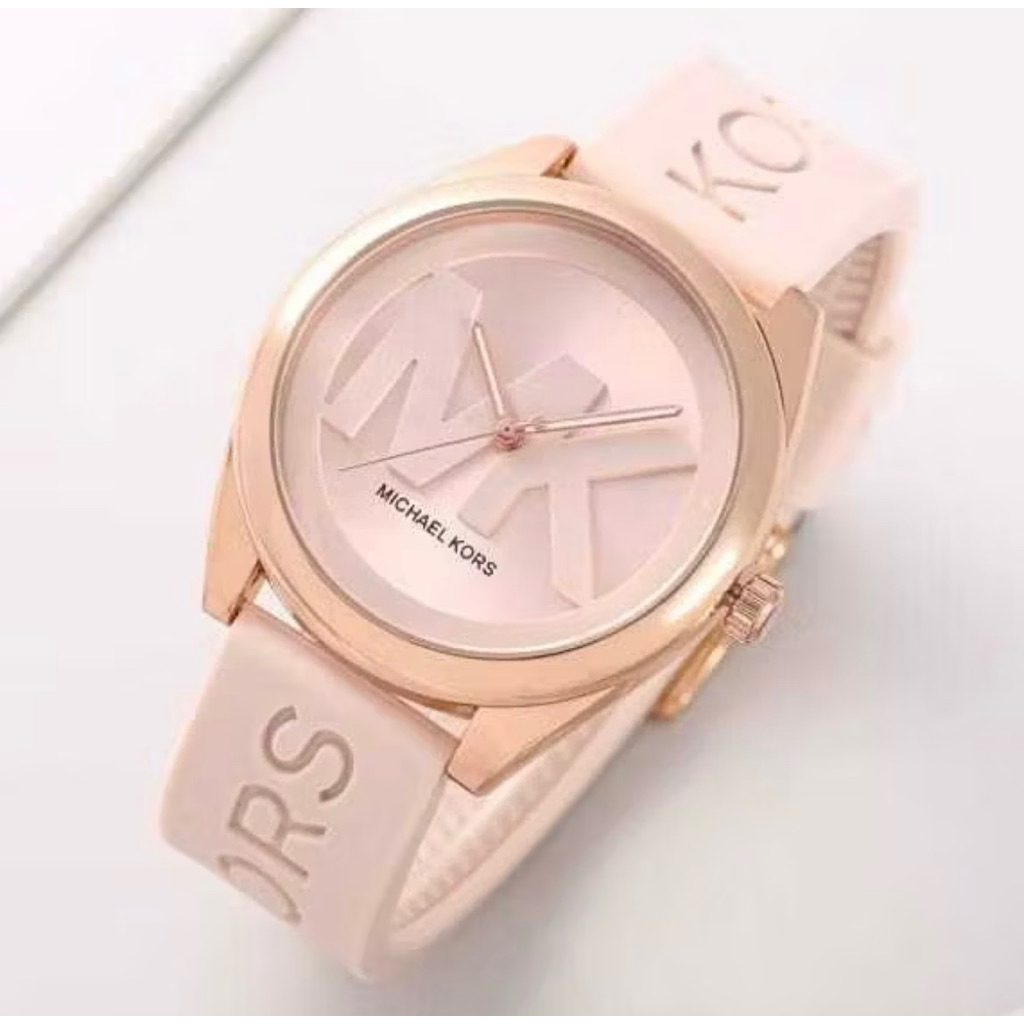 jam tangan wanita mk221 tali rubber fashion