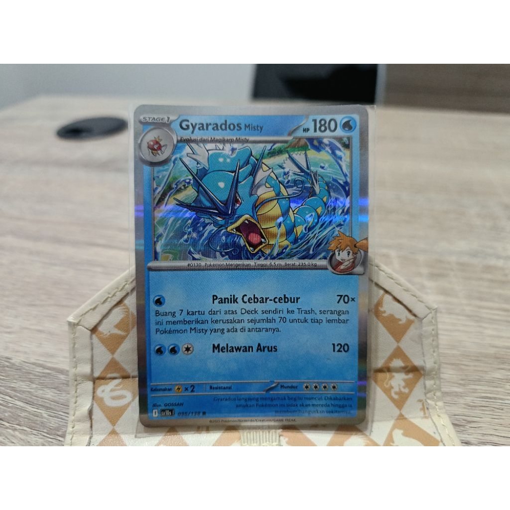 Gyarados Misty R Rare Foil Promo Alakazam Zamazenta Foil Holo Promo Pokemon Card TCG Bahasa Indonesi