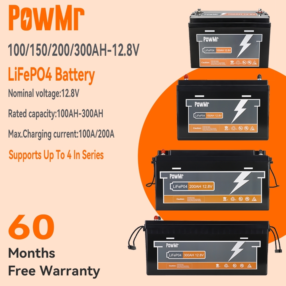Baterai Lifepo4 12V 100Ah Batrai Lithium Rechargeable BMS Batteries 5 tahun garansi