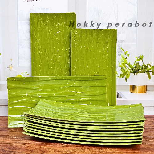 promo piring saji sushi piring melamin sajian persegi panjang