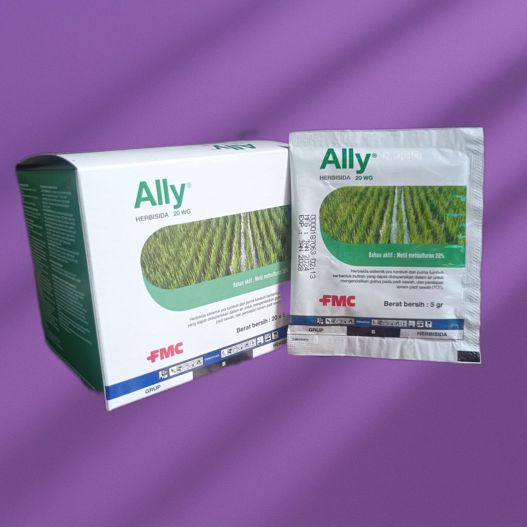Ally 5grm herbisida pra dan purna tumbuh untuk gulma padi sawah