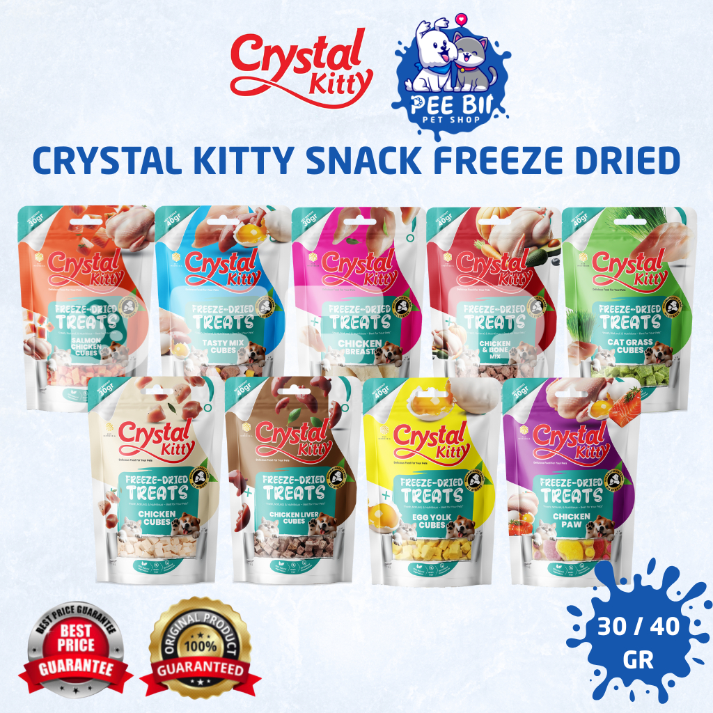 CRYSTAL KITTY SNACK FREEZE DRIED/ SNACK KUCING KERING
