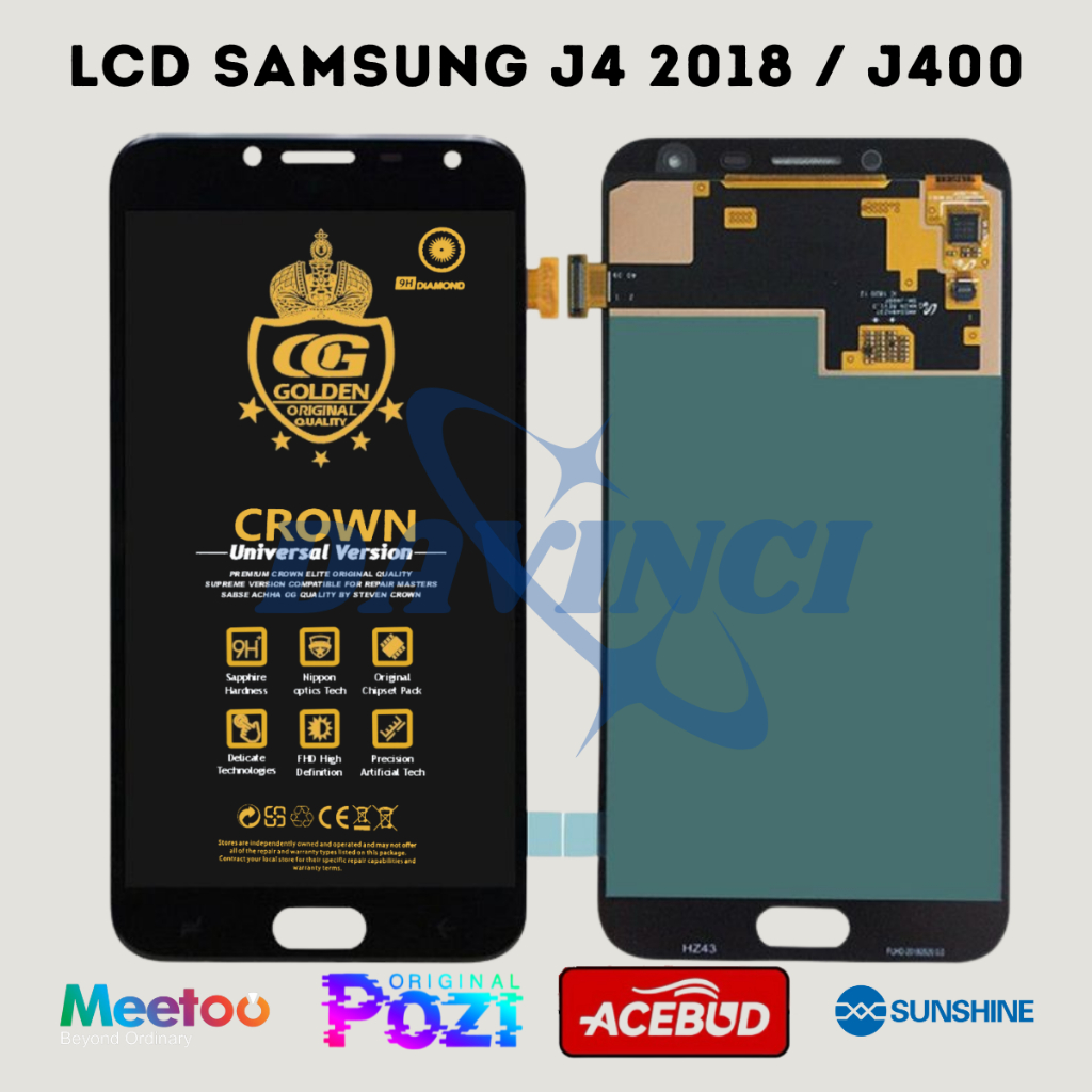 LCD SAMSUNG J4 2018 / J400 / (SAMSUNG GALAXY J4) TOUCHSCREEN FULLSET COMPLETE ORIGINAL