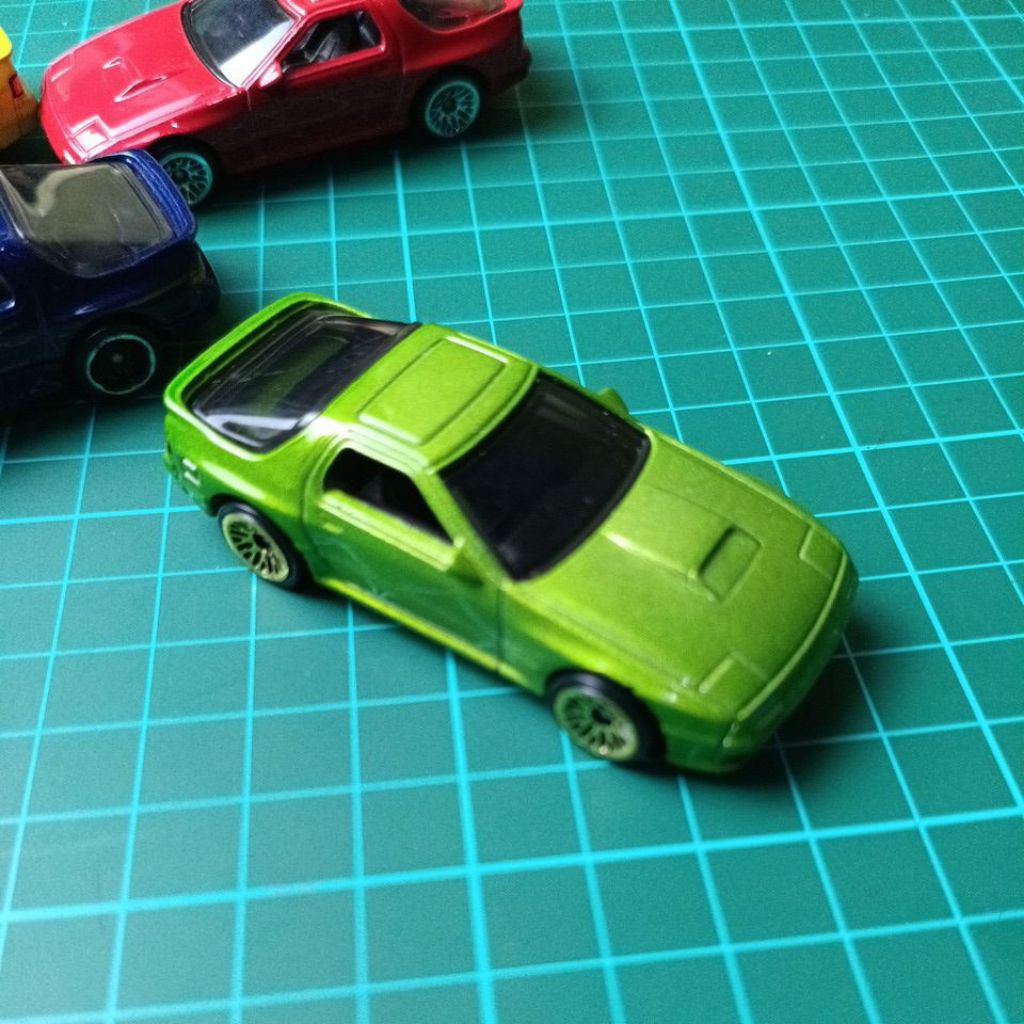 hotwheels mazda savanna rx7 hijau loose