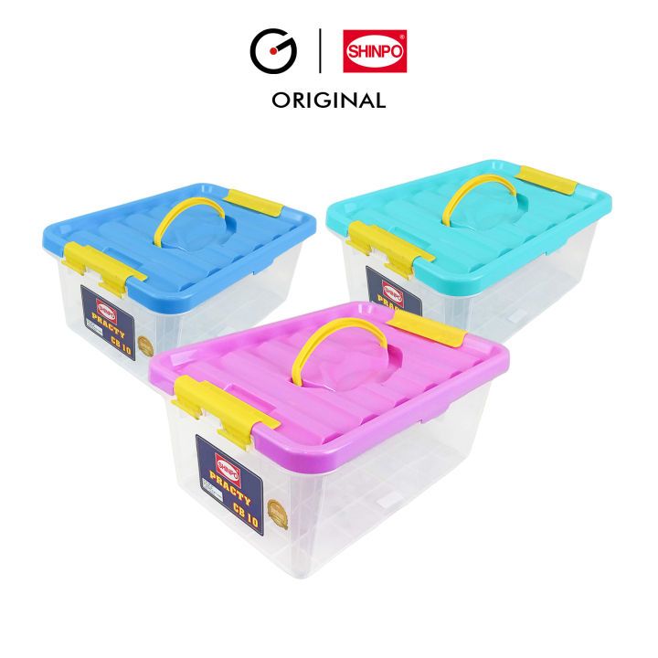 Box Container 10 Liter Dengan Handle Merk Shinpo CB 10