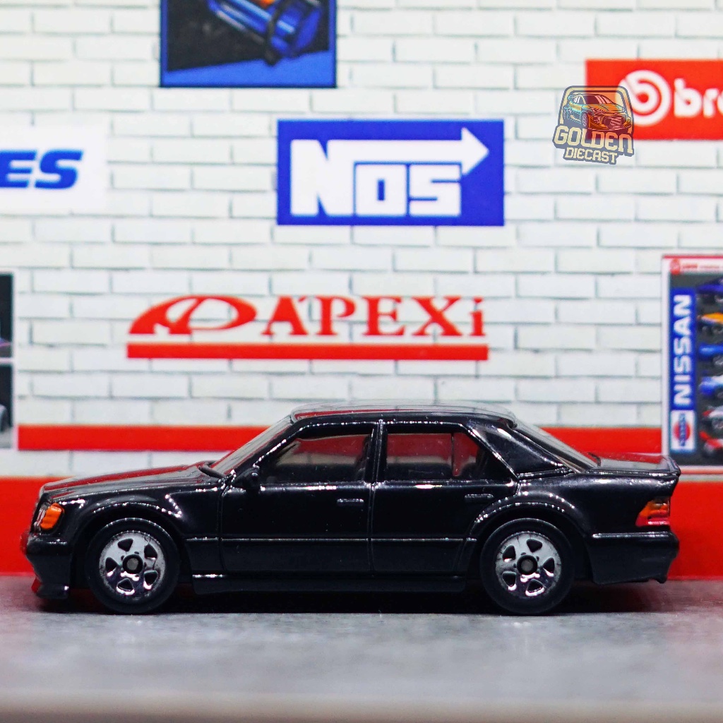 HOT WHEELS MERCEDES BENZ 500E BLACK - LOOSE (GOOD CONDITION)