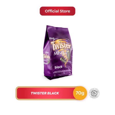 Delfi Twister Wafer Roll Black Vanilla 70 gr