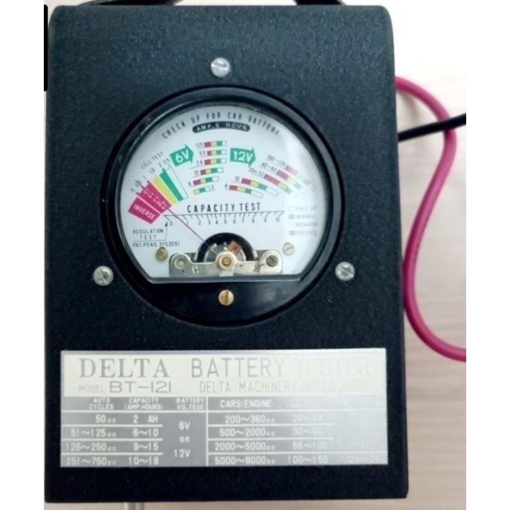 Battery Tester Pengetes Accu DELTA BT 121A