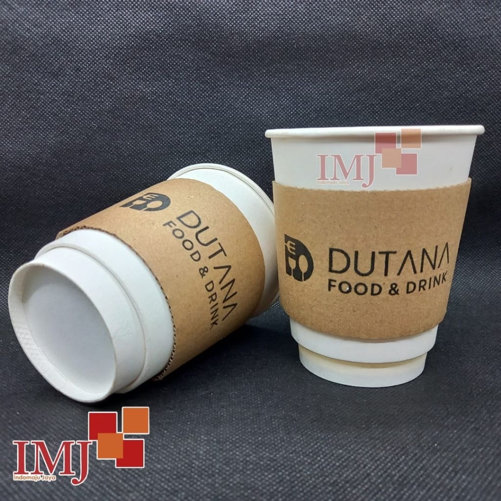SABLON SLEEVE PAPER CUP 12oz CUSTOM SABLON PAPER SLEEVE CUP CUSTOM SLEEVE PAPER CUP 12 oz