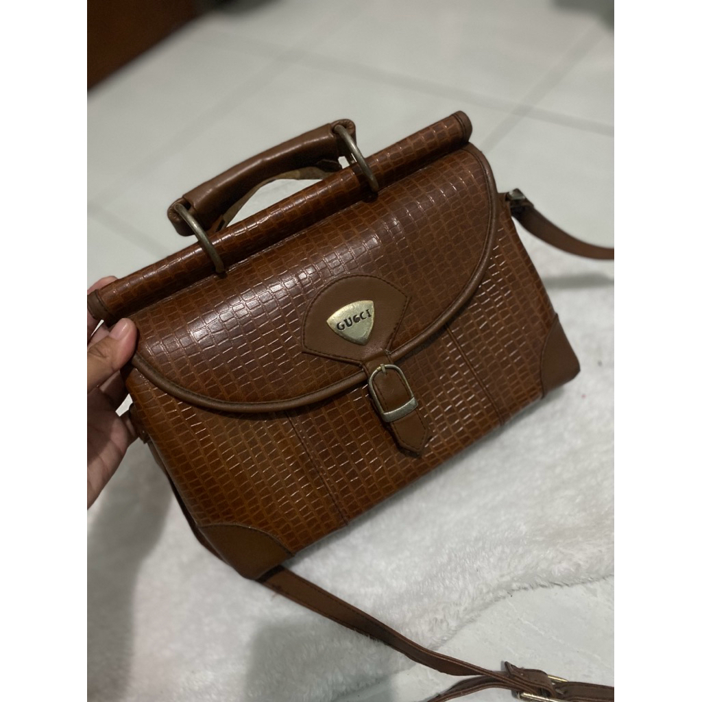 Tas G*cci Crocodile Leather (PRELOVED)