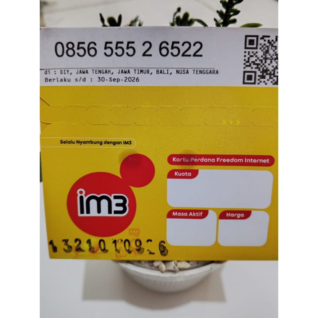 nomor cantik Indosat HOKI  triple kembar murah