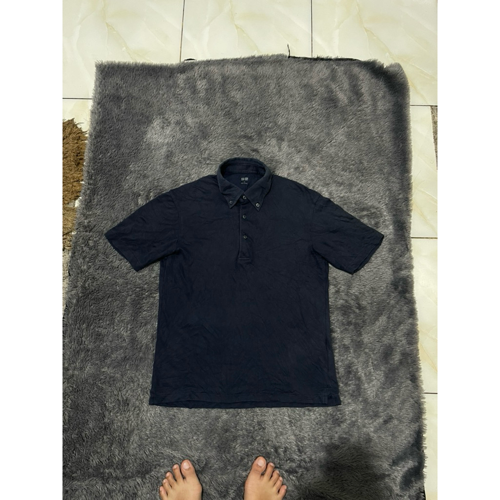 kaos kerah uniqlo size s