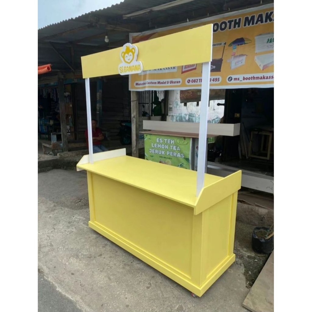 booth gerobak lipat/gerobak portable