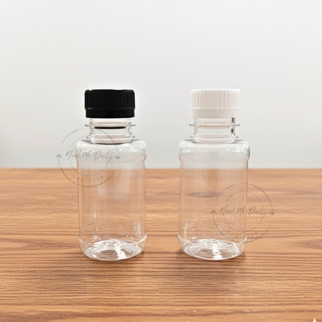 [Free Pack BBwrap+Kardus] Botol Unyil 125ml | Botol Plastik Tebal | Botol Jelly Kopi Madu Jus Zam-Za