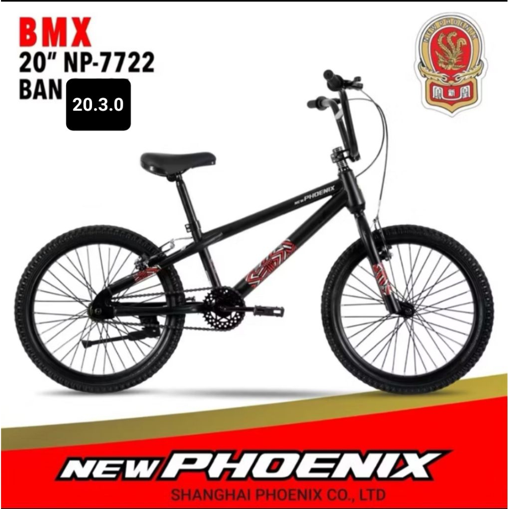 Sepeda BMX 20x3.0 Phoenix NP 7722  ban jumbo  termurah